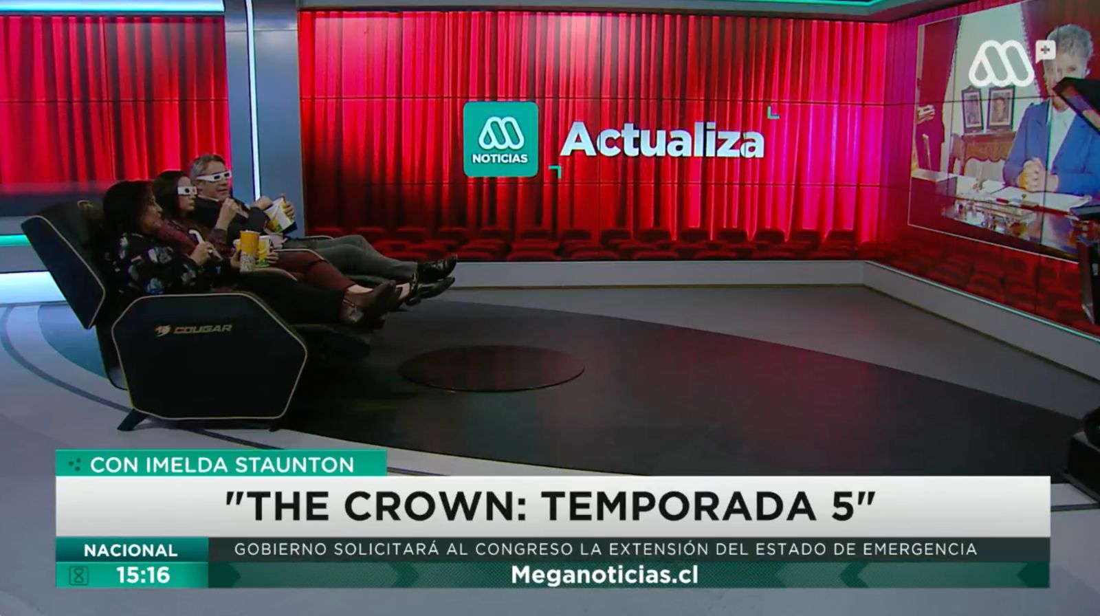 "De aquí no nos mueven": la notable 'mejora' que vivió el segmento de espectáculos de Meganoticias