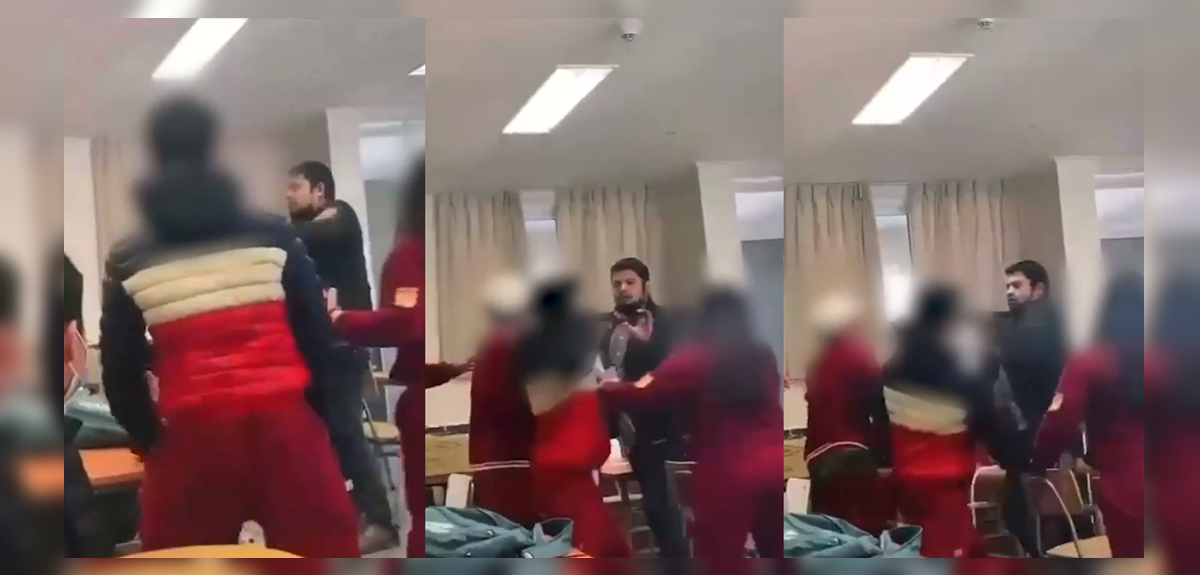 Registran a alumnos agrediendo a profesor de música en plena sala de clases en liceo de Tocopilla