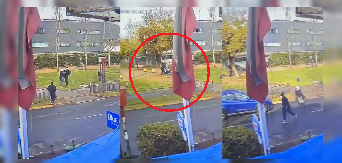 Registran violento asalto a estudiante afuera de su colegio en Puente Alto: víctima fue baleada