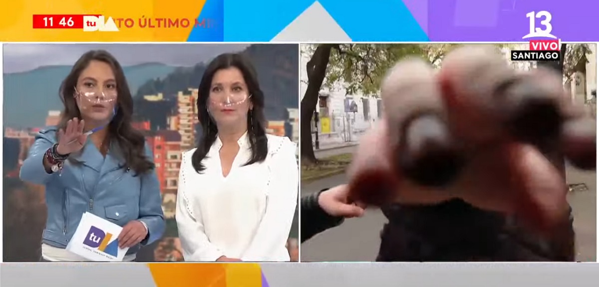 Mujer agredió a equipo de prensa de 'Tu Día': periodista Rodrigo Pérez tuvo que cortar el despacho