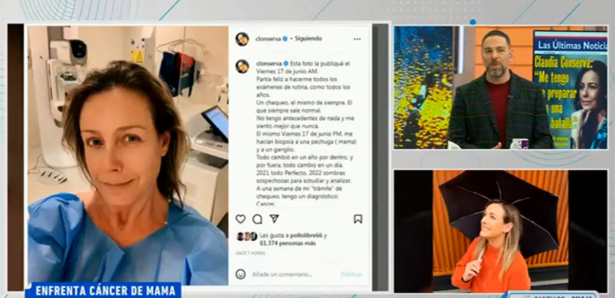 Claudia Conserva recibió apoyo con especial inicio de Mucho Gusto