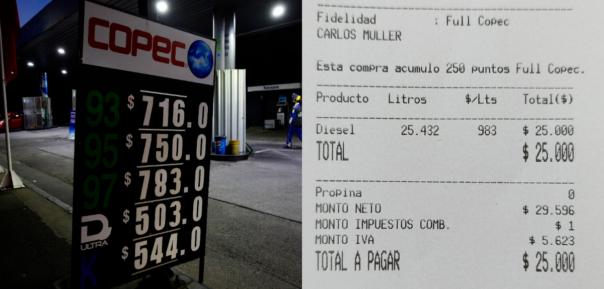 Copec explicó detalle de boleta de combustible tras duda de cliente en Twitter: 