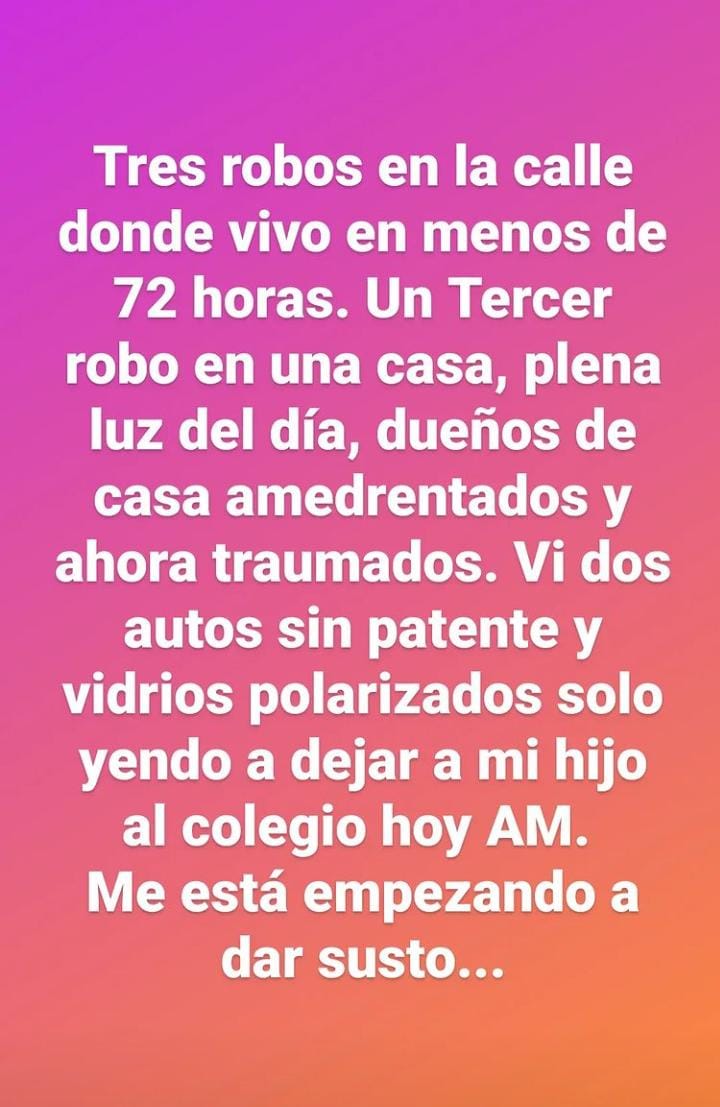 Cristián Riquelme expuso compleja situación de delincuencia en su barrio