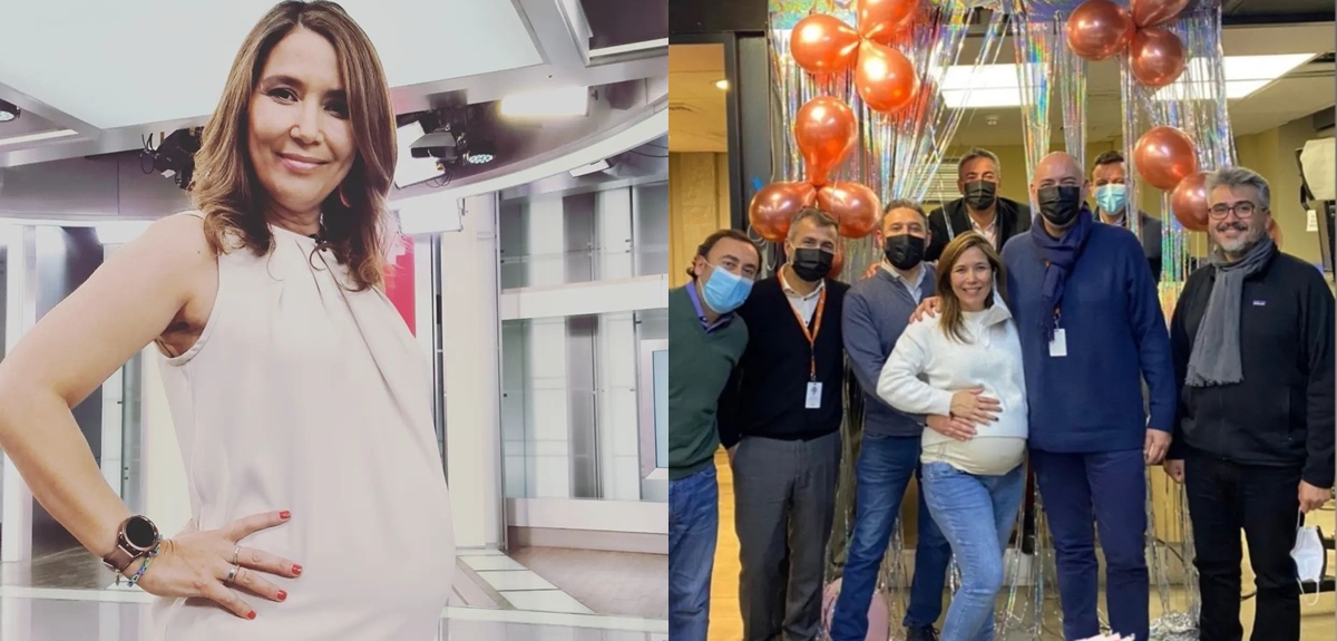 Cristina González mostró baby shower sorpresa que le organizó equipo de prensa de Canal 13