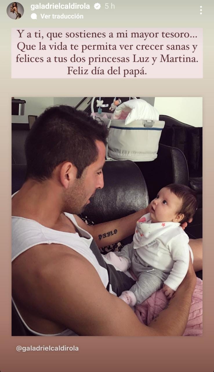 Gala le dedicó tierno saludo por el día del padre a Mauricio Isla