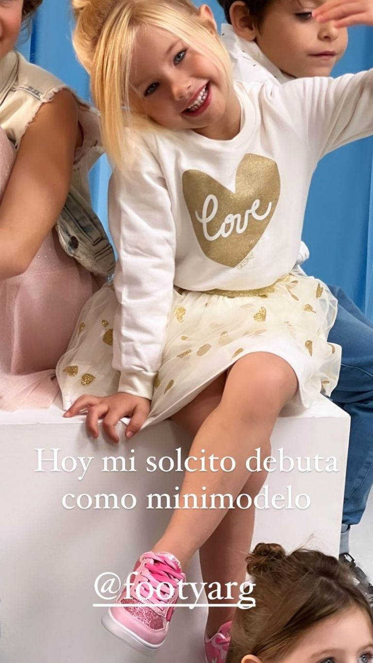 Hija de Luciana Salazar debutó como modelo.