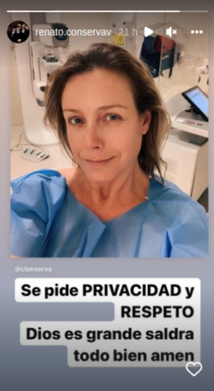 Hijo de Claudia Conserva pidió respeto por enfermedad de su madre.