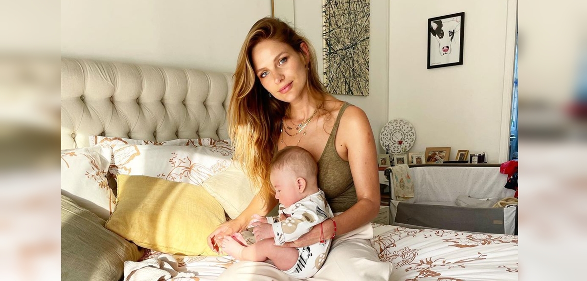 Mayte Rodríguez alzó la voz tras ser cuestionada por darle fruta a su hijo de 5 meses