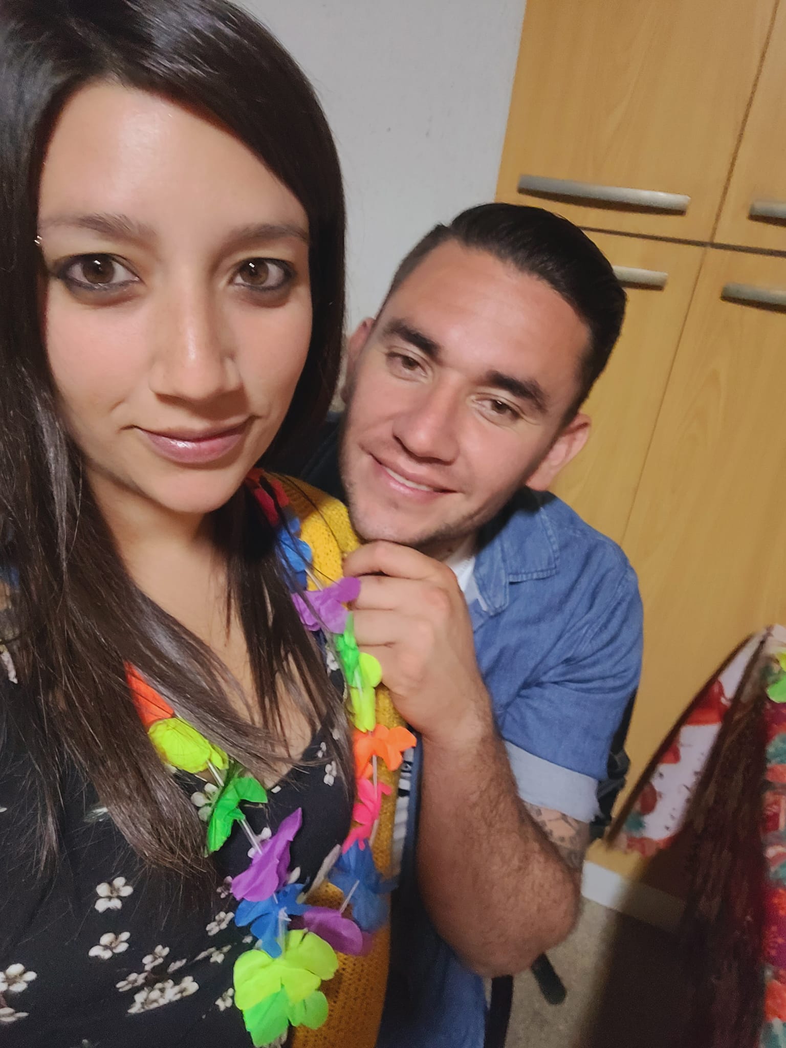 Pareja carabinero fallecido.