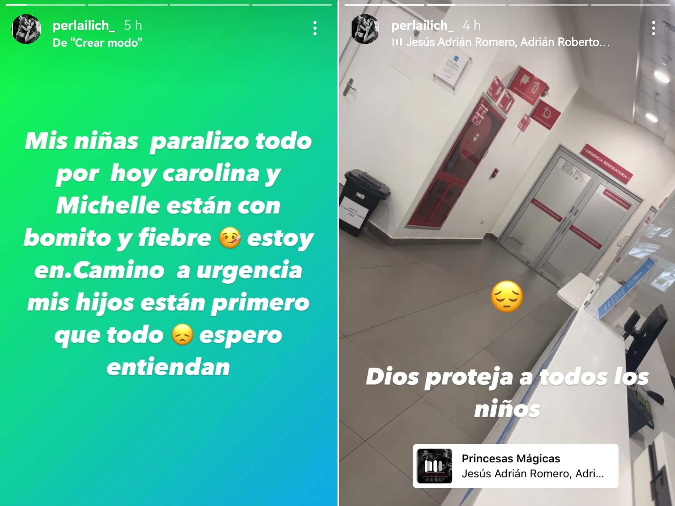 Perla Ilich hija grave COVID