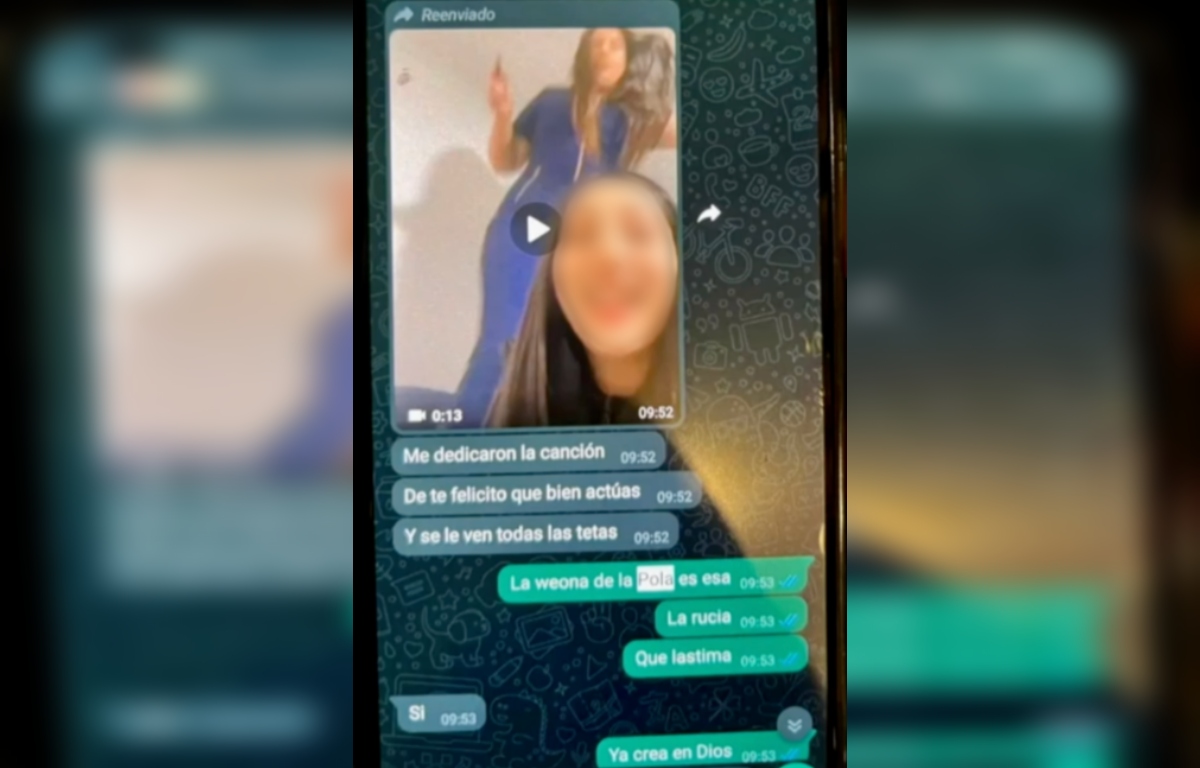 El pantallazo de conversación de imputados por ataque contra Pola Álvarez que confirmaría enemistad