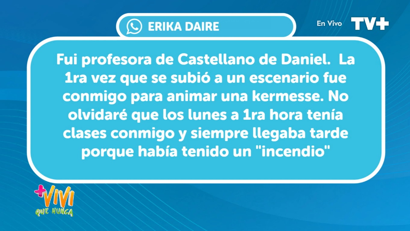 profesora Daniel Fuenzalida Más Vivi que nunca