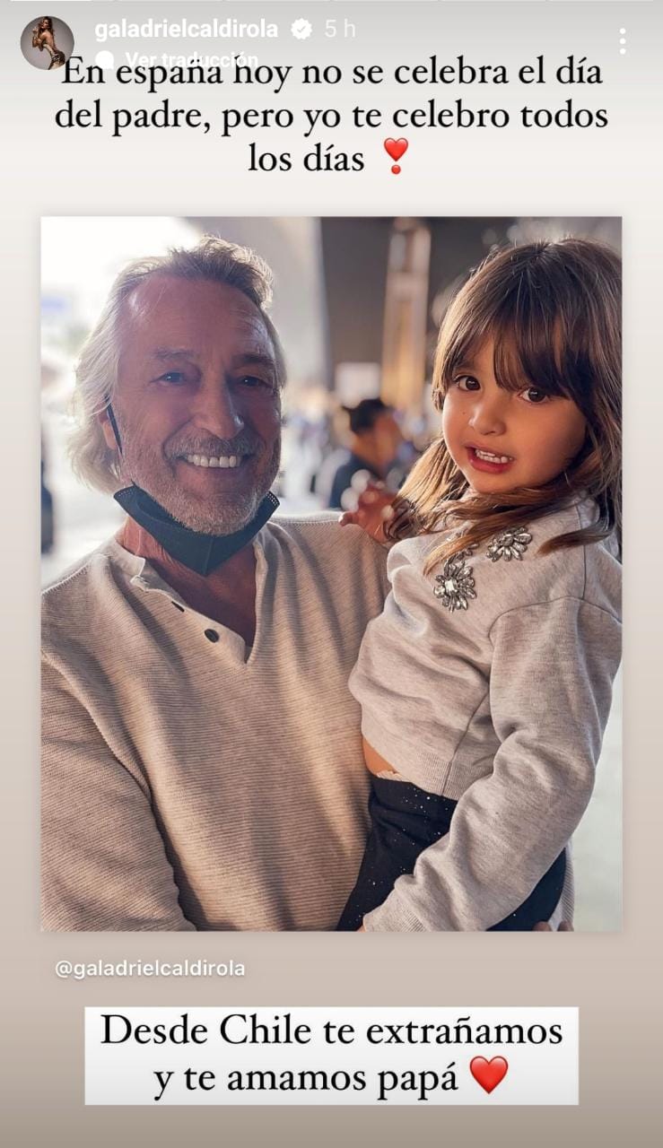 Gala le dedicó tierno saludo por el día del padre a Mauricio Isla