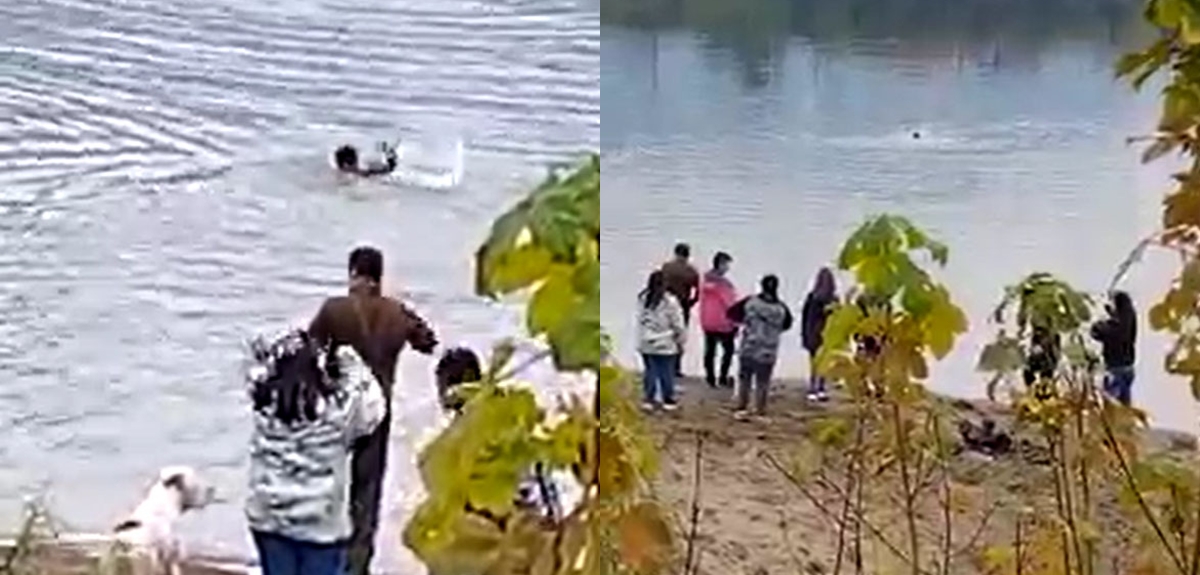 Hombre rescató a niña que se lanzó a helado río Aysén y también a carabinero que intentó salvarla