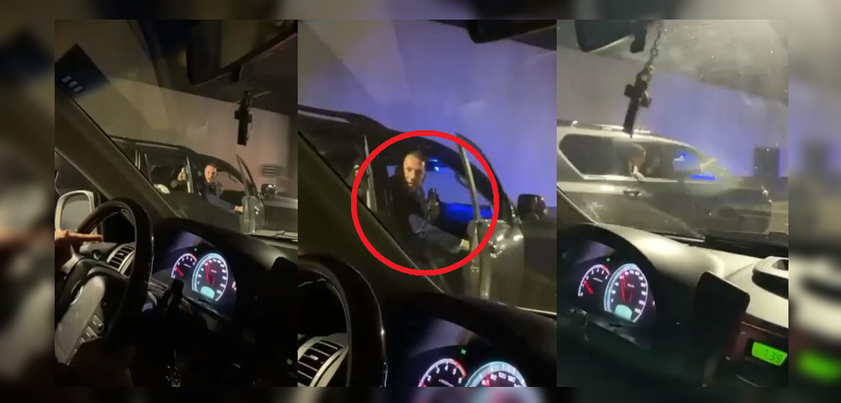 Viralizan a miembro de la PDI amenazando con arma a mujer en plena autopista: “Nada lo justifica