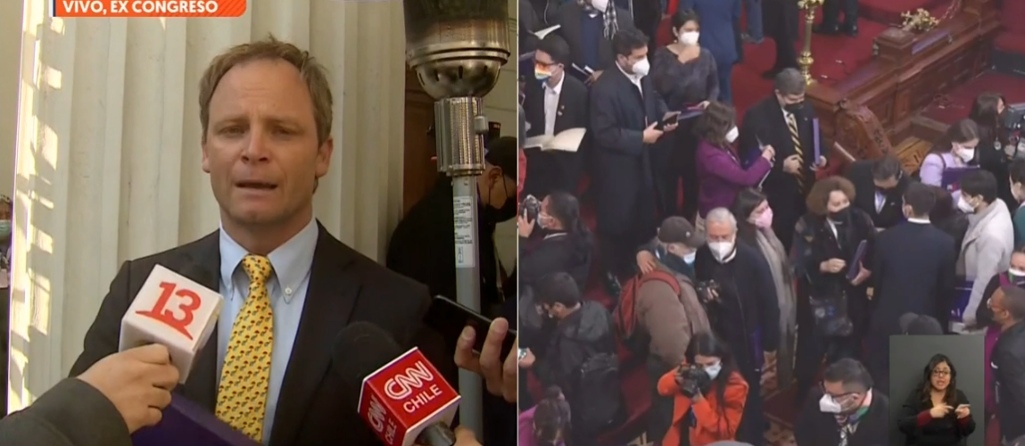 El inesperado grito que interrumpió entrevista en vivo de Arturo Zúñiga: exconstituyente respondió