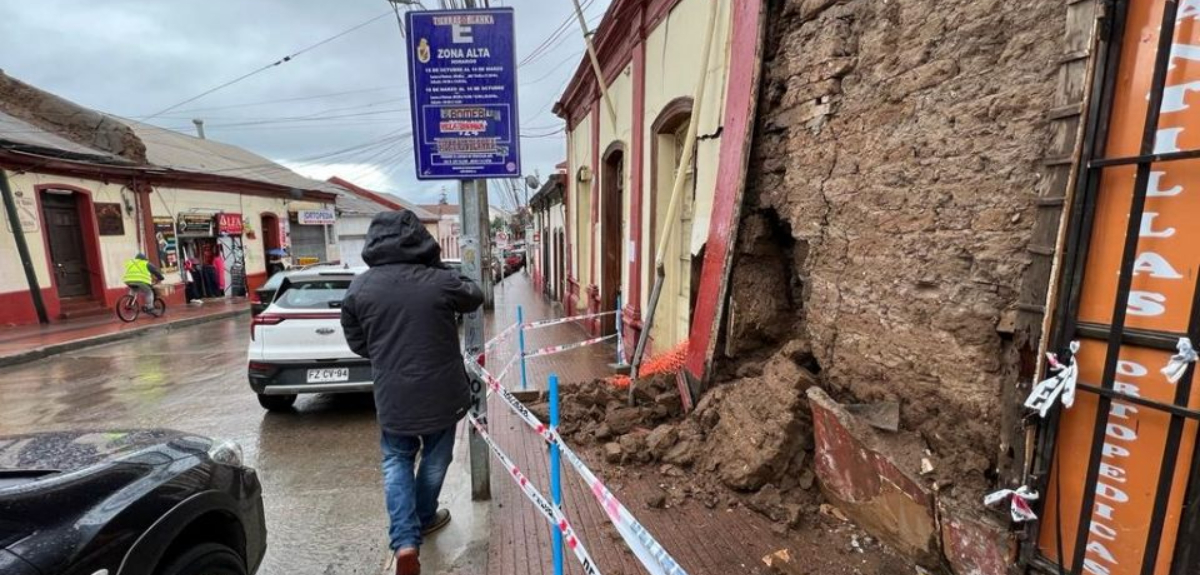 Muro caído La Serena