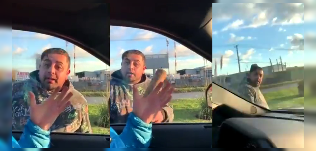 Graban a sujeto atacando con un bate a familia en Concepción: acusado afirmó que “no fue su culpa”