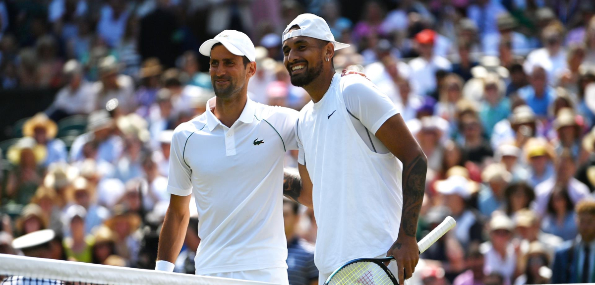 La curiosa apuesta entre Djokovic y Kyrgios para la final de Wimbledon: 
