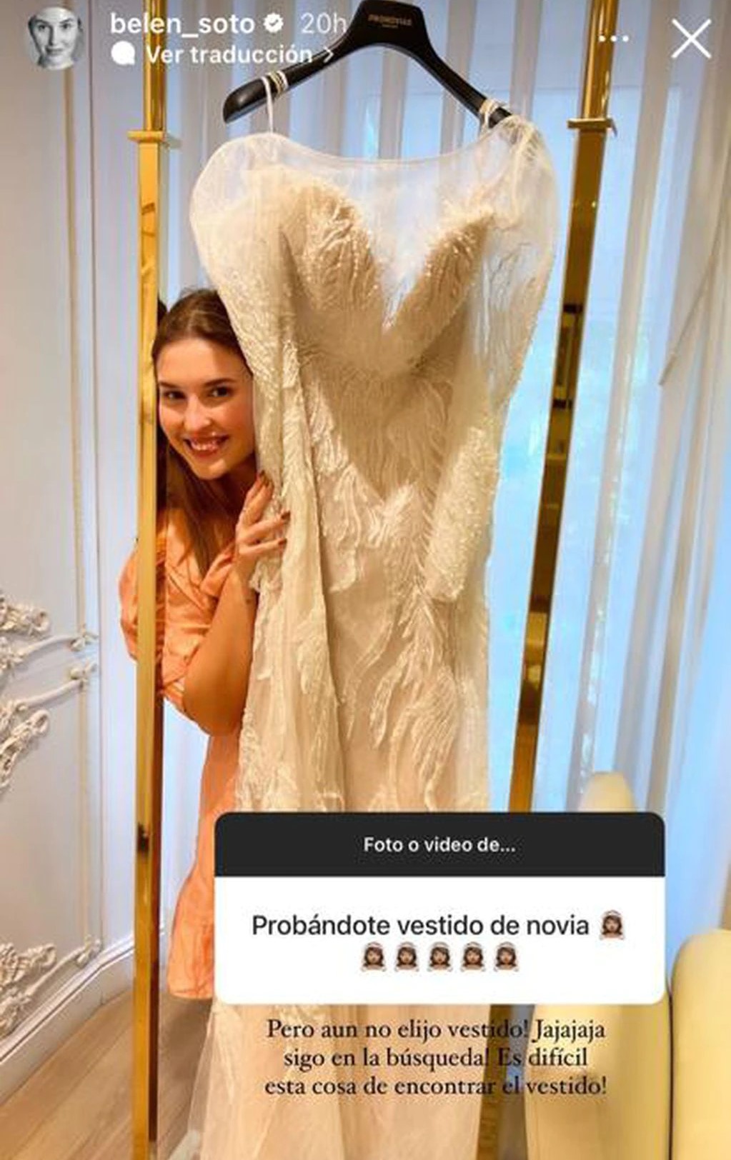 Belén Soto entregó detalles de su matrimonio