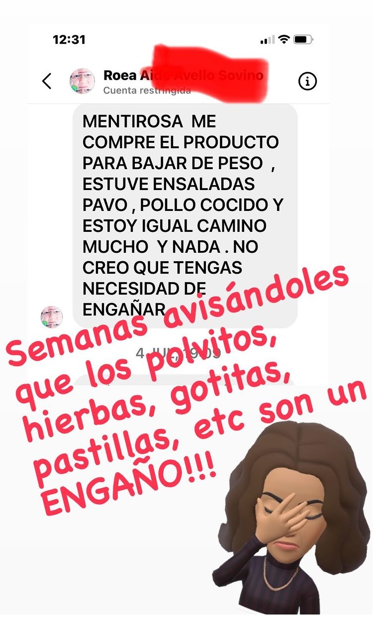 respuesta Carmen Gloria Arroyo usuaria estafada