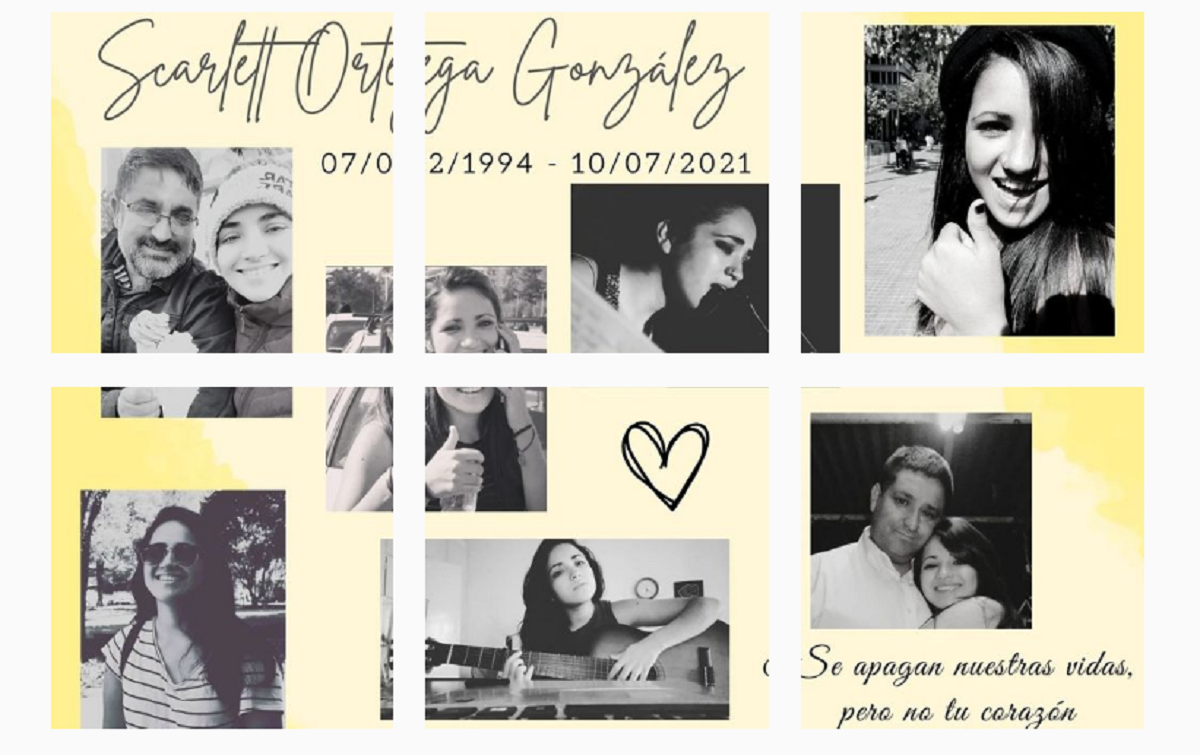 El emotivo post de familia de ex Calle 7 Scarlett Ortega a un año de su muerte: "Te necesito tanto"