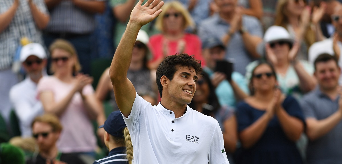 La emoción de Cristian Garin tras épica remontada que lo instaló en cuartos de Wimbledon: 