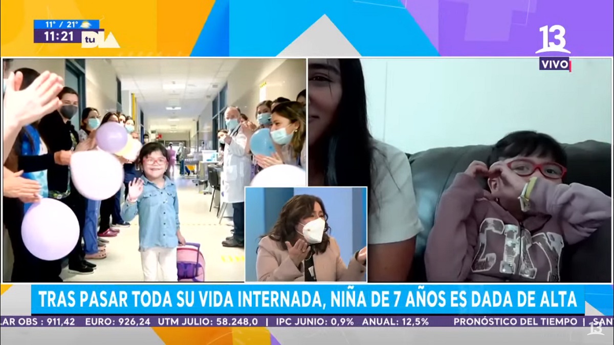 Dafnee niña hospitalizada conversó con Tu Día