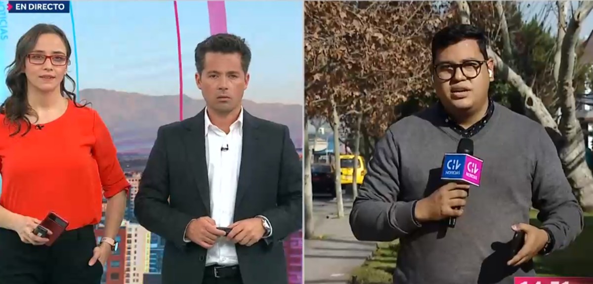 Camarógrafo de CHV sufrió el robo de su celular en pleno despacho: “La moto se acercó violentamente”