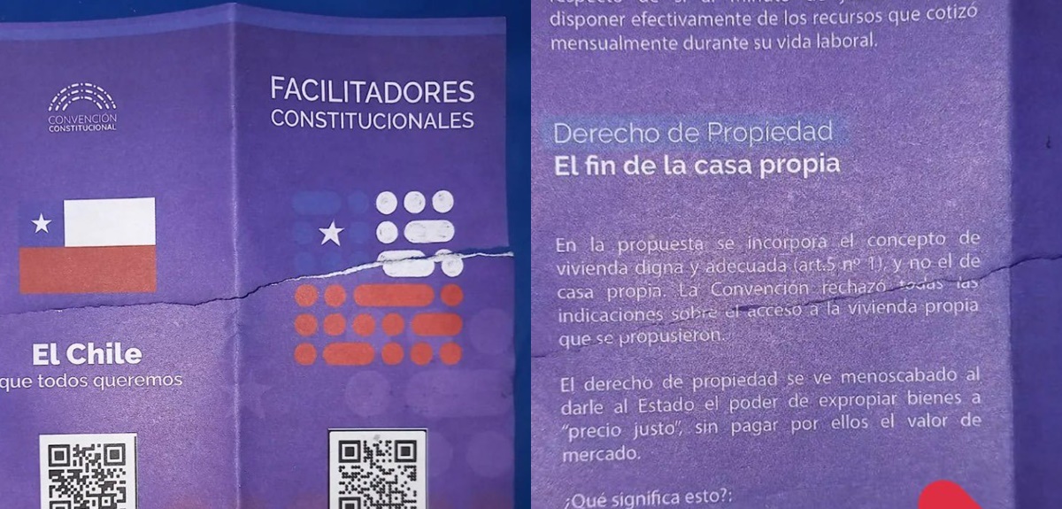 Denuncian entrega de información falsa de propuesta constitucional con logo oficial en Puente Alto