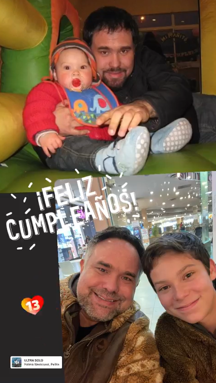 Hijo de Gianfranco Marcone cumplió 13 años.