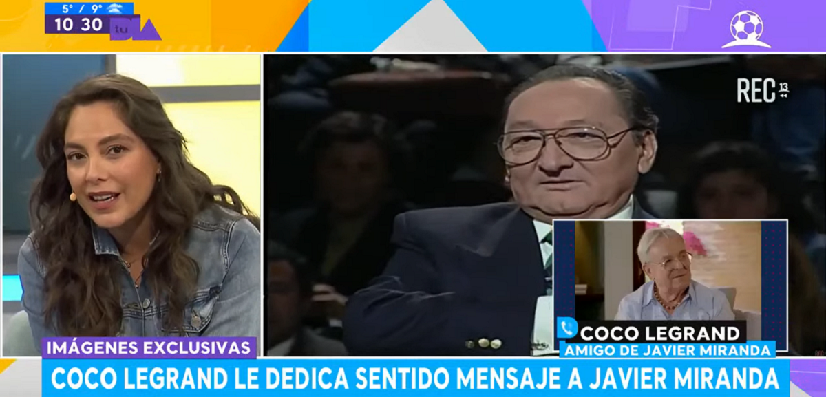Coco Legrand se emocionó en Tu día al hablar de Javier Miranda