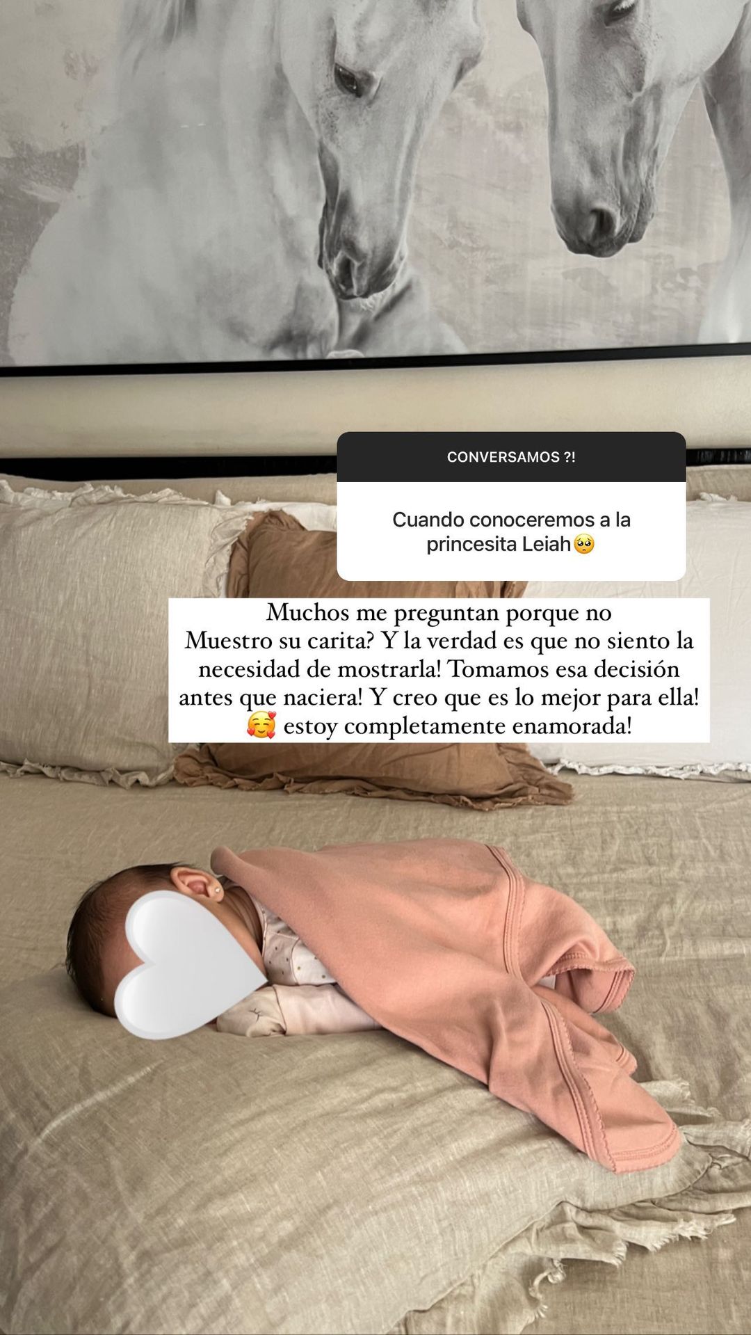 Lisandra Silva explicó por qué no muestra el rostro de su hija Leiah