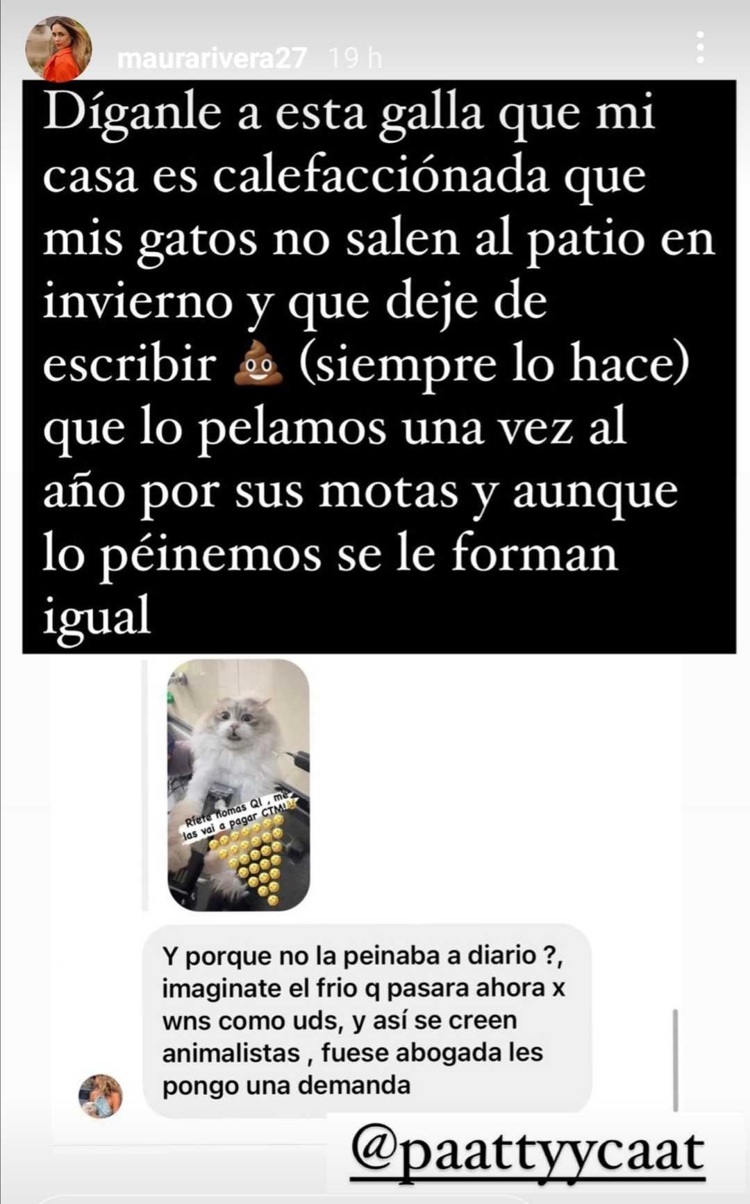 Maura Rivera y respuesta a crítica de seguidora