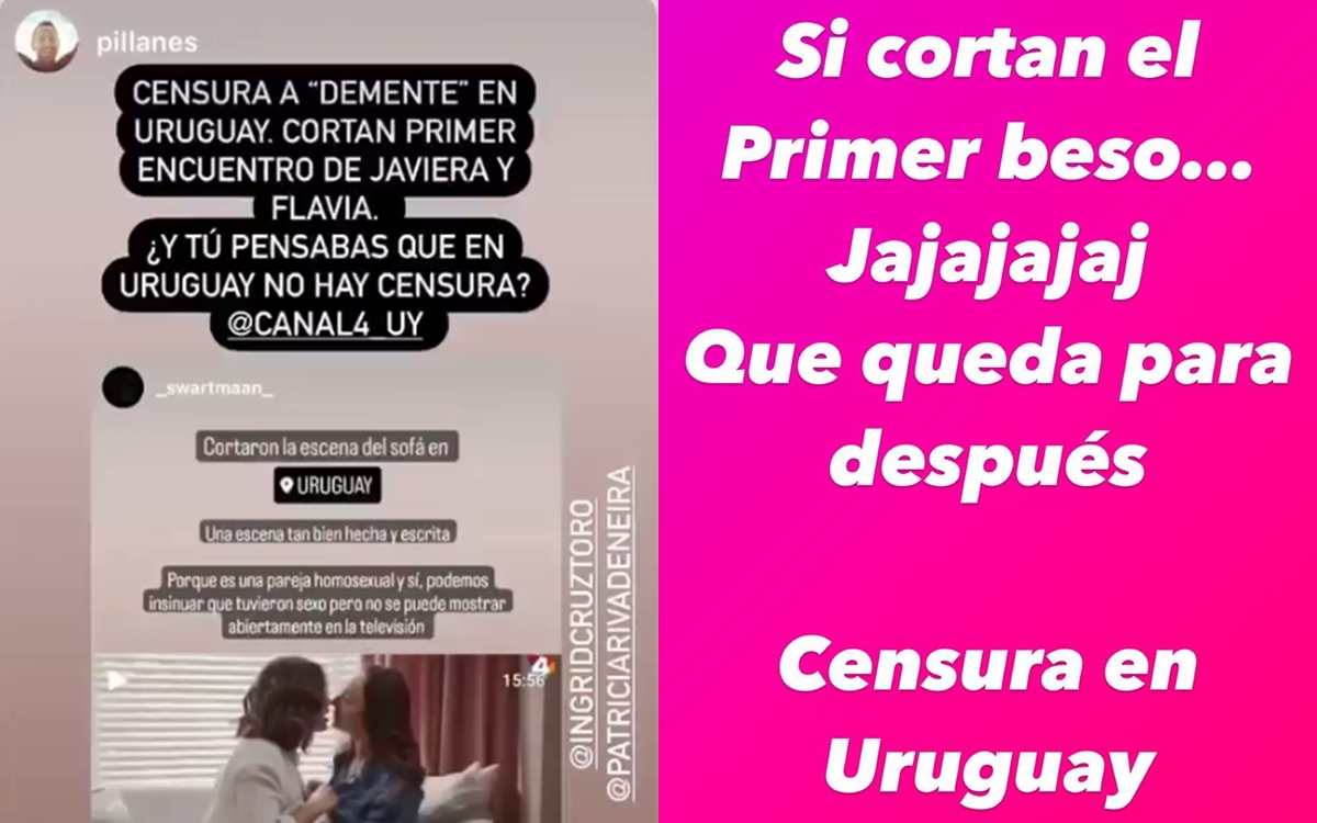 Pablo Illanes e Ingrid Cruz acusaron que en Uruguay censuraron escena de Javiera y Flavia en Demente