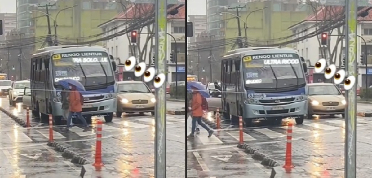 Micro de Concepción se vuelve viral por su letrero: 