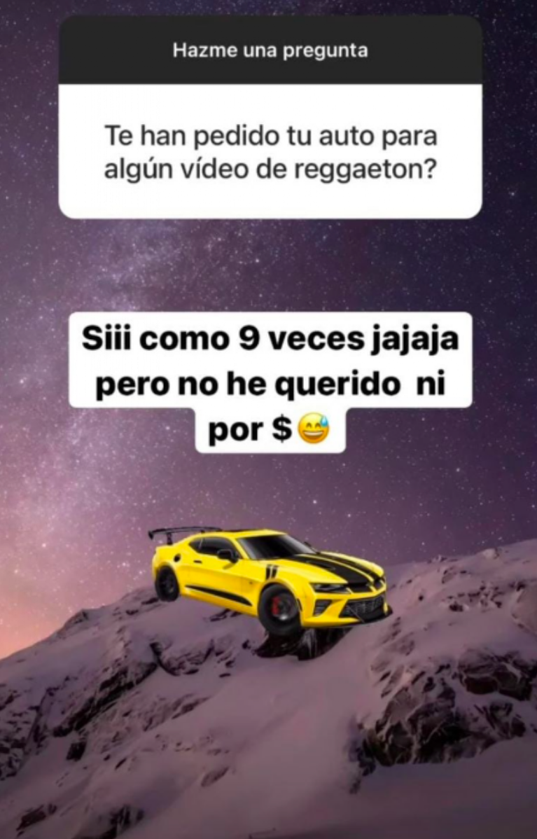 Nano Calderón contó que artistas urbanos le han pedido su auto.