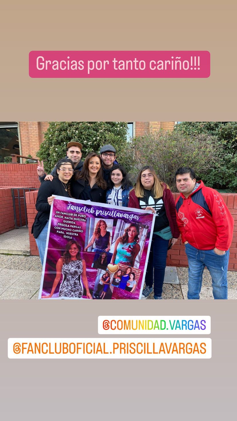 Priscilla Vargas fue sorprendida por sus fans.