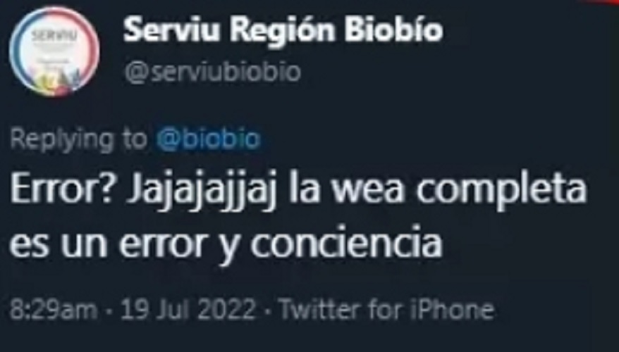 Tuit Serviu Error
