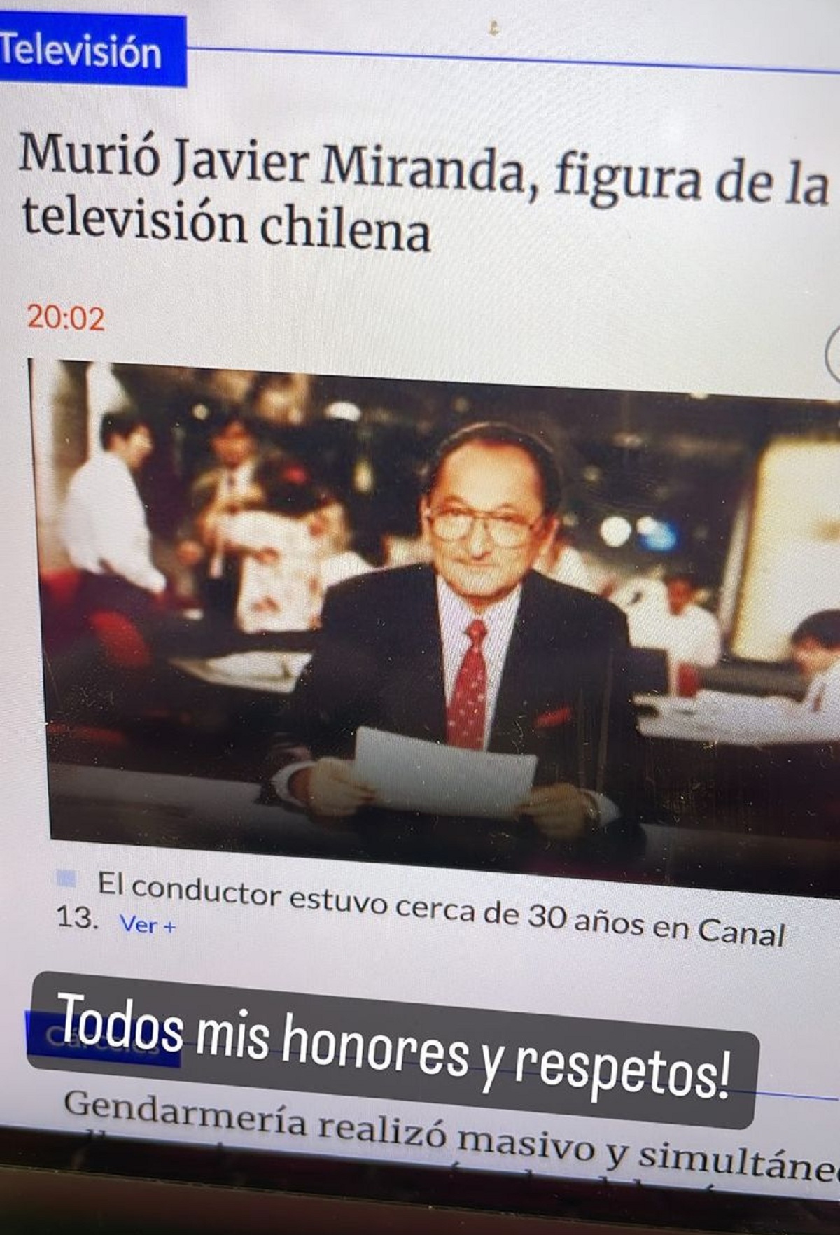 Famosos reaccionan ante muerte de Javier Miranda