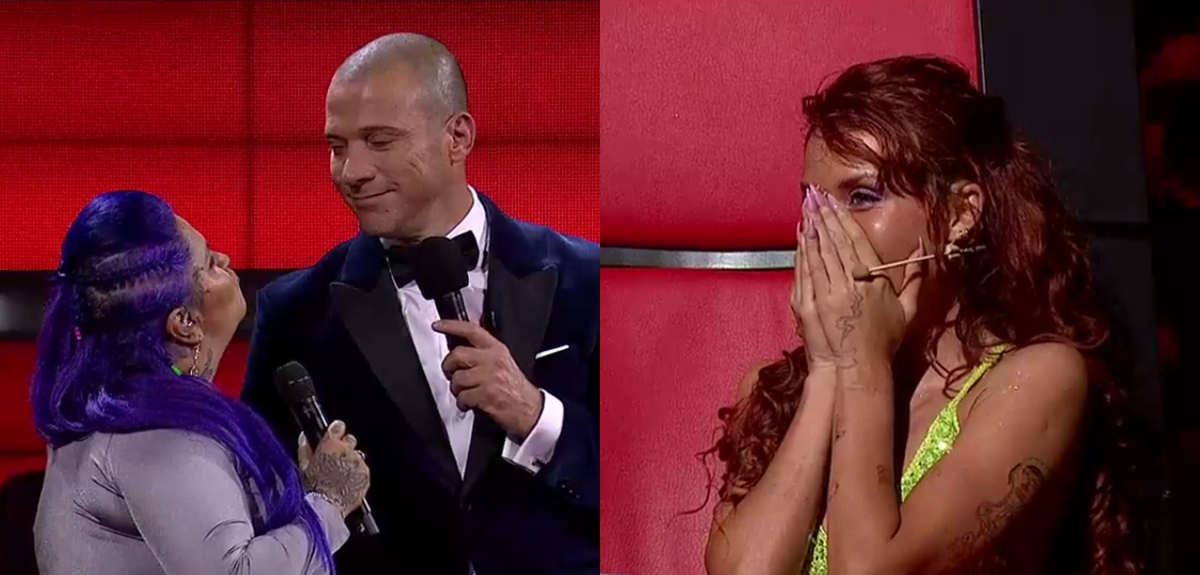 El romántico momento entre participante de The Voice y Julián Elfenbein: 