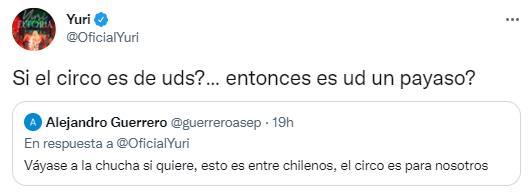 La respuesta de Yuri a usuario que pidió suspender The Voice.