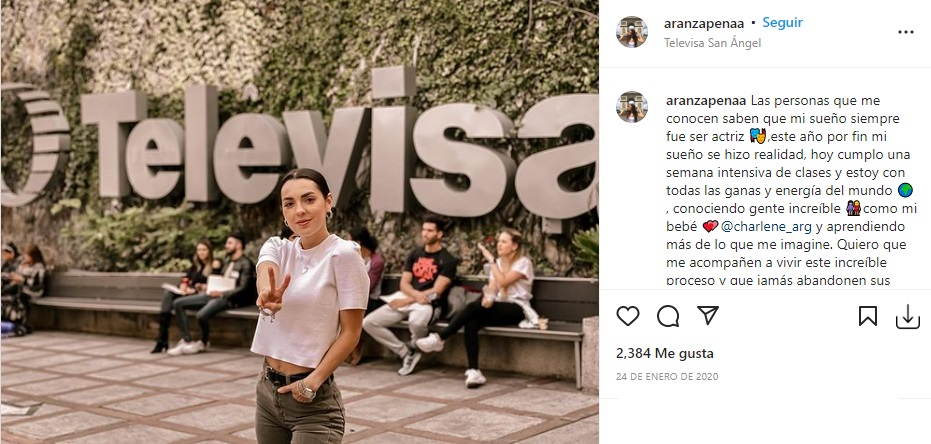 Aranza Peña en Televisa