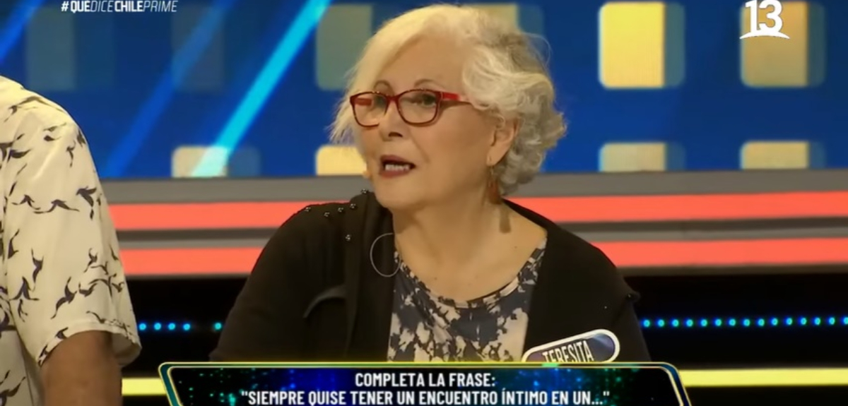La divertida respuesta de Teresita Reyes en 'Qué dice Chile': 