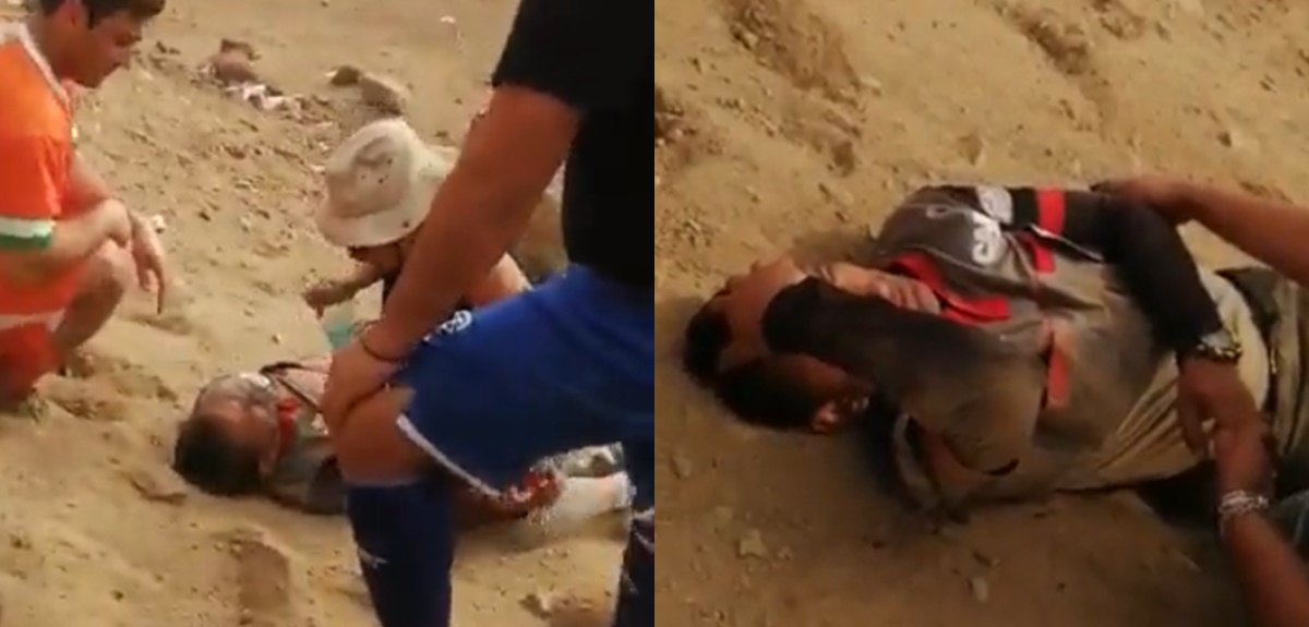 Árbitro recibió brutal golpiza en Antofagasta: lo lanzaron por quebrada tras expulsar a jugador