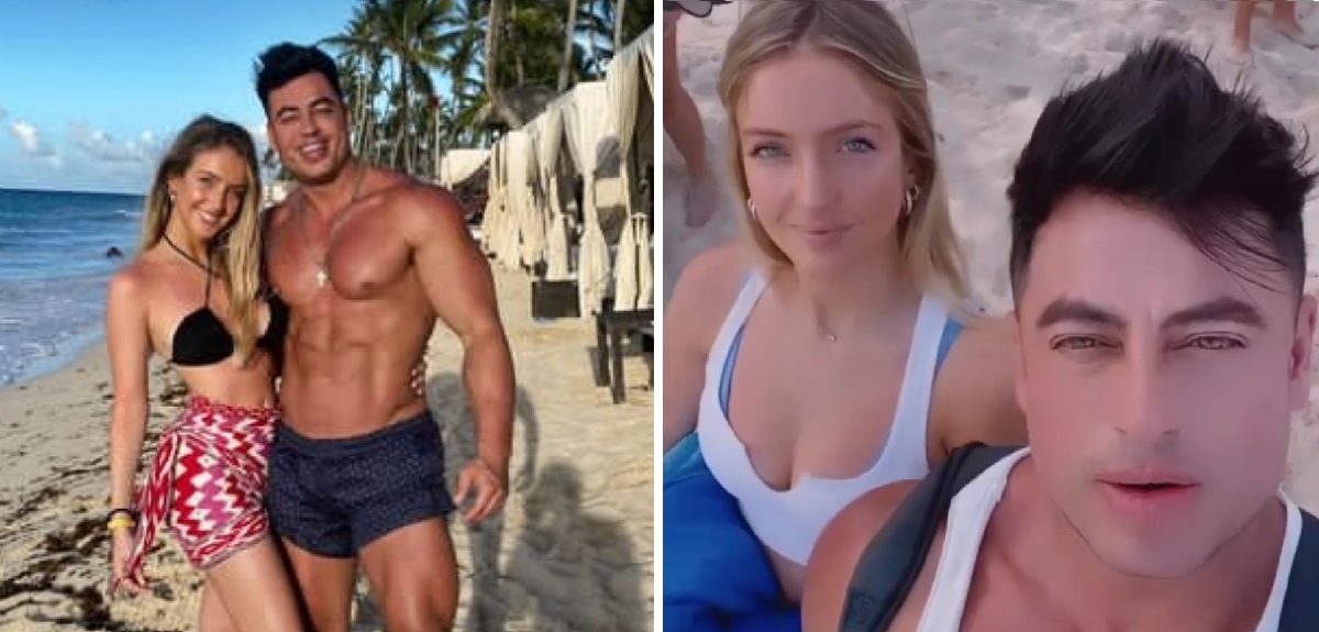 Bruno Zaretti posó totalmente desnudo desde la playa: está de vacaciones con su polola