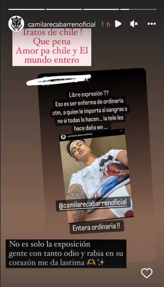 Camila Recabarren respondió a furioso mensaje donde la tratan de 'ordinaria': "Qué pena"