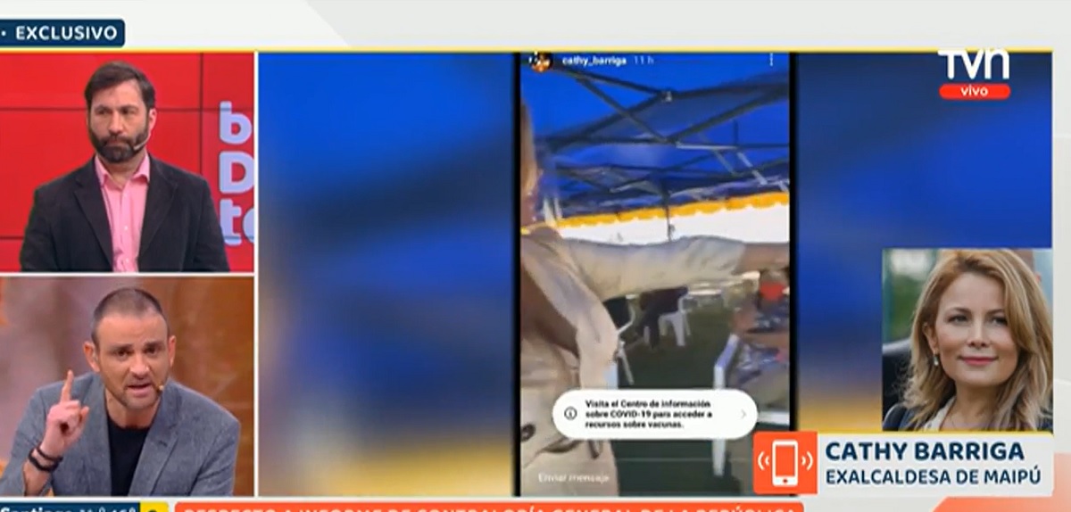 Gonzalo Ramírez cruce Cathy Barriga Buenos Días a todos