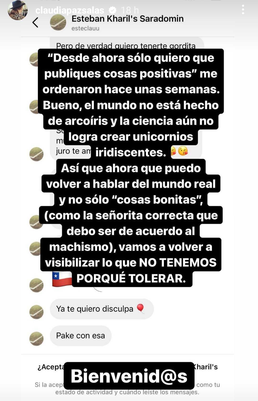 Claudia Salas acosada por psicópata