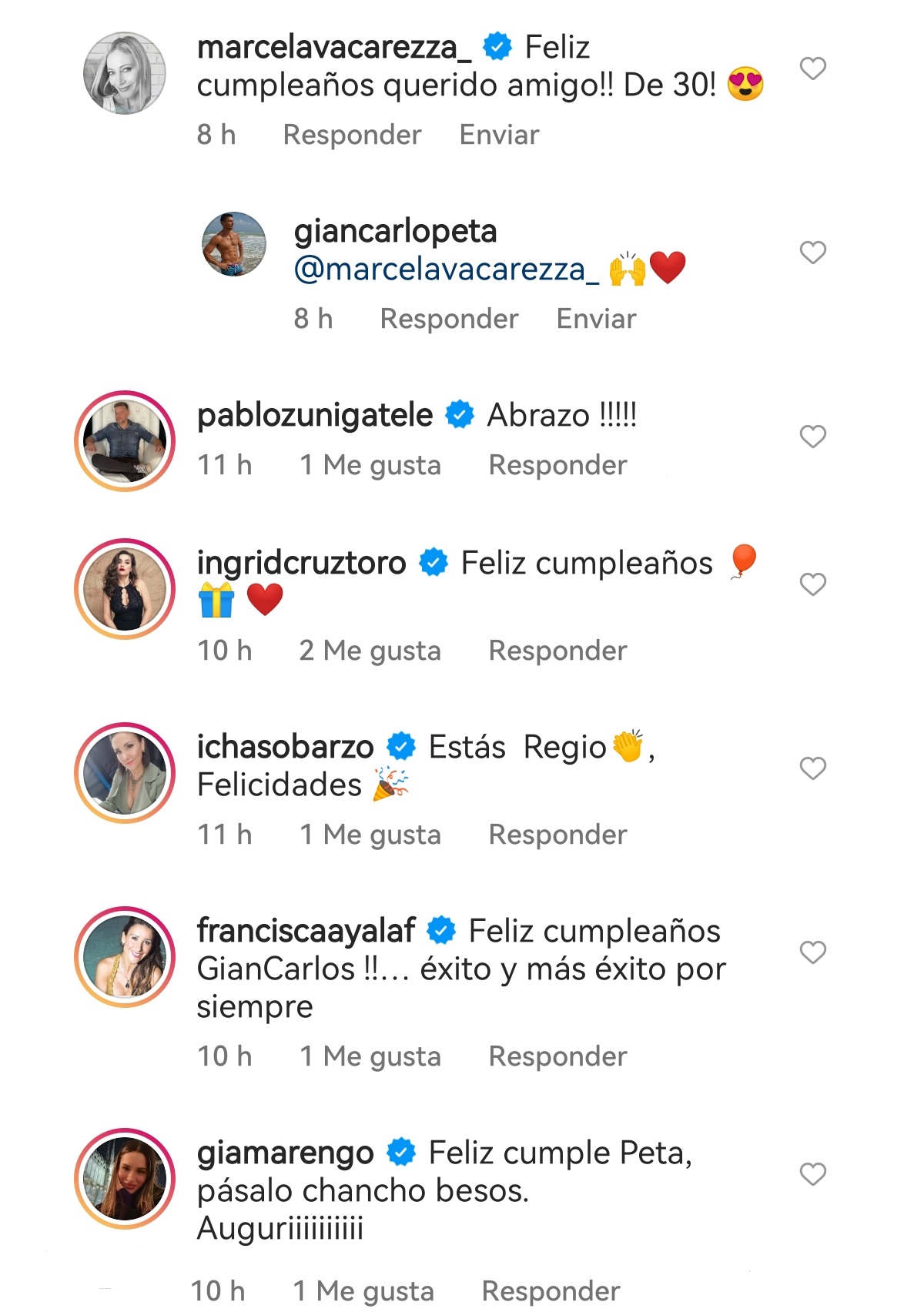 Giancarlo Petaccia cumpleaños